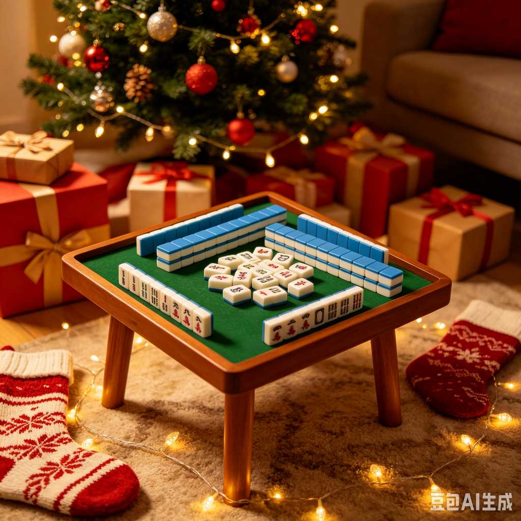 gradient green mahjong set